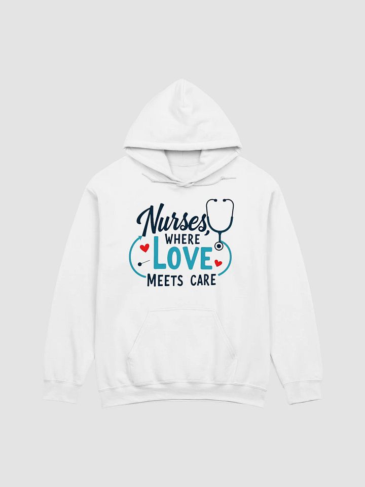 Love Meets Care Nurses Hoodie product image (2)