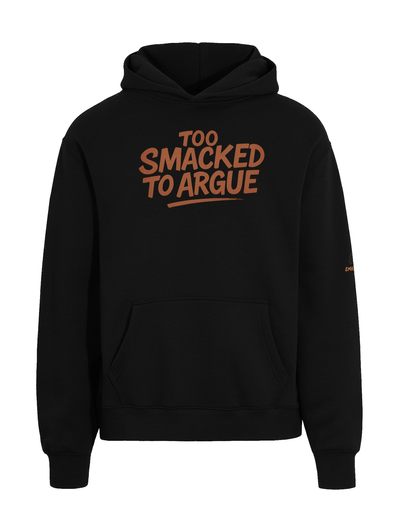 Too Smacked to Argue – Orange Alien in Ski Mask Oversized Unisex Hoodie product image (12)
