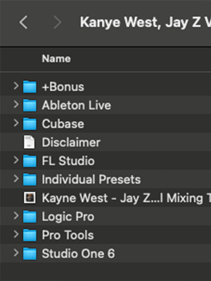Kanye West, Jay-Z Vocal Mixing Template Remake product image (2)