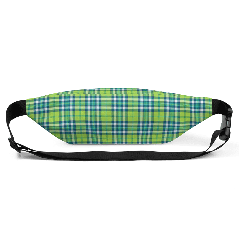 Lime Green and Turquoise Plaid Fanny Pack product image (4)