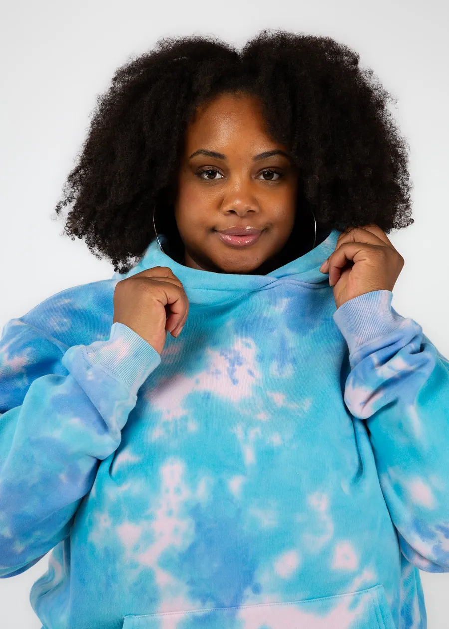 Cotton candy tie dye hoodie best sale