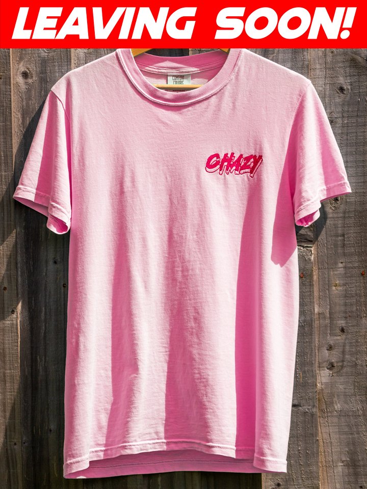 Embroidered Chazy pink T-shirt product image (1)