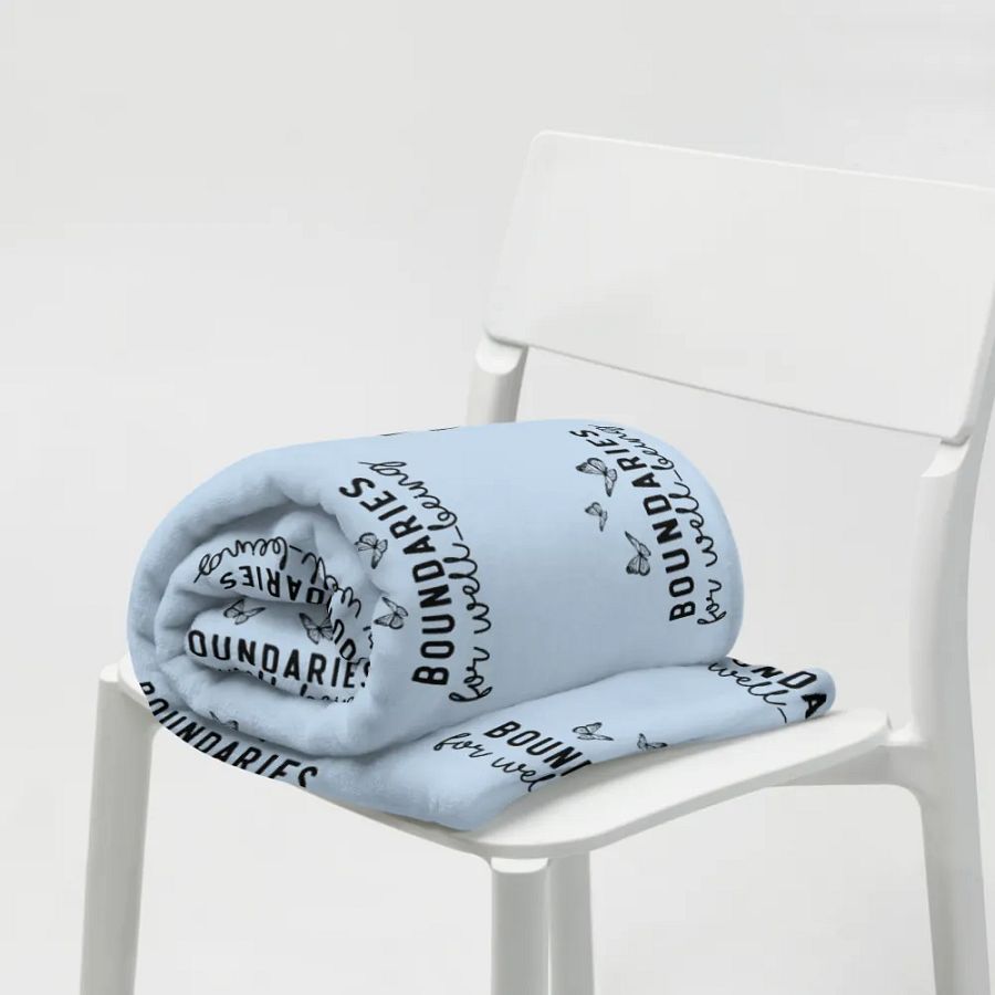 Boundaries For Well-Being Blanket product image (8)
