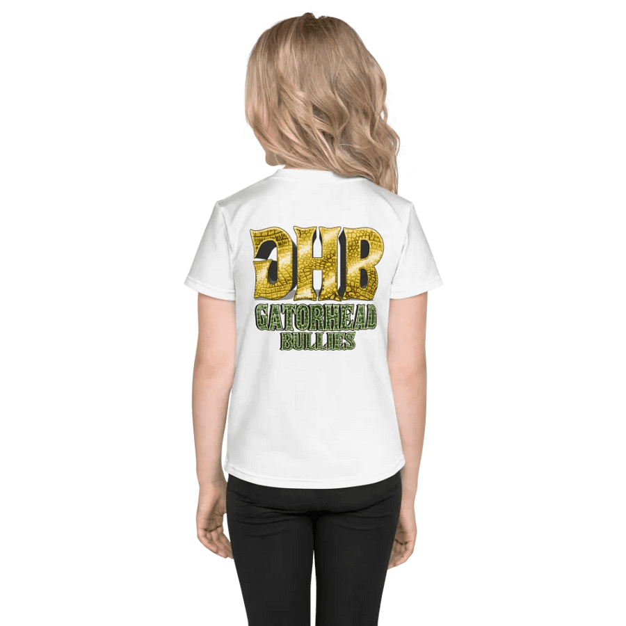 White GatorHead Bullies Kid T-shirt product image (4)
