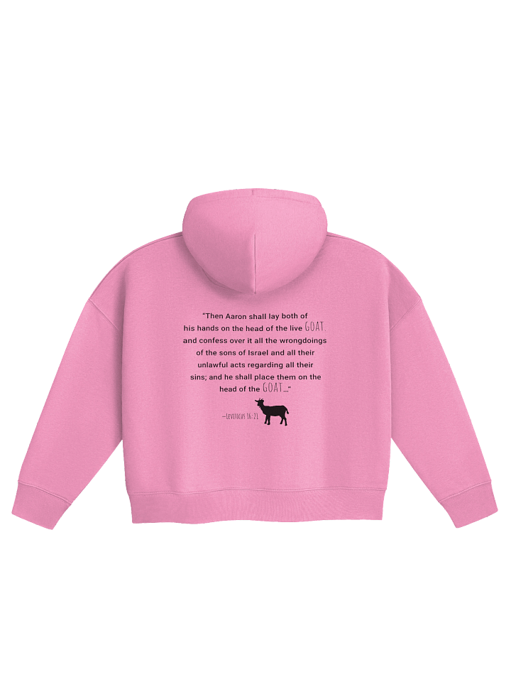 Jesus is the G.O.A.T. Women’s Short-Cut Hoodie product image (2)