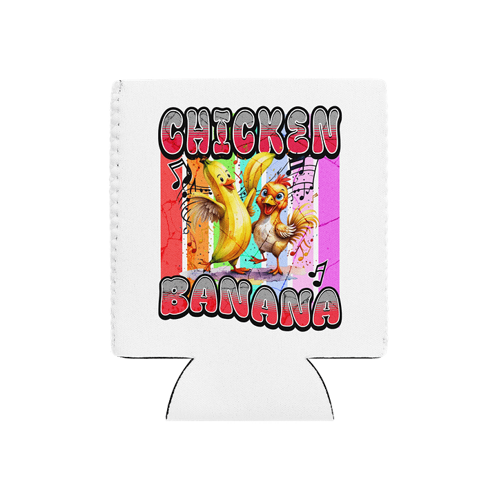 Chicken Banana Whimsical Can Cooler product image (2)