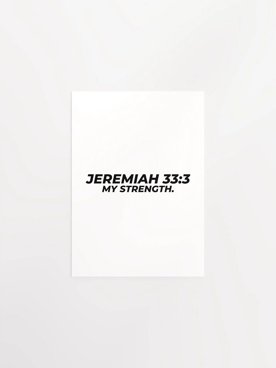 JEREMIAH 33:3 – MY STRENGTH. product image (1)