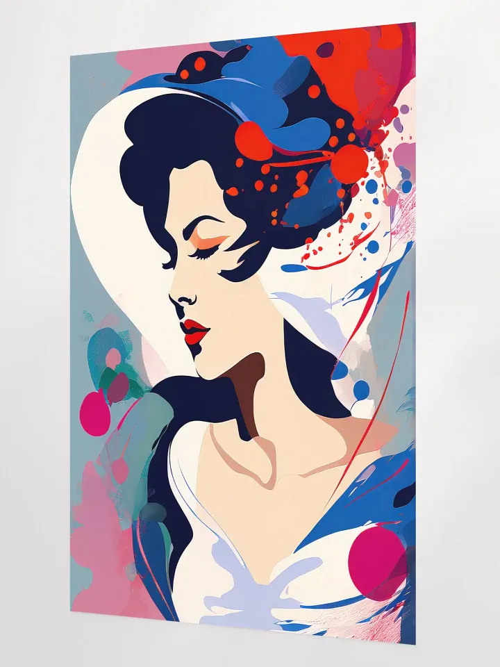Abstract Woman v6 - Vintage Style Poster - Girly - Large 24x36 Inches product image (2)