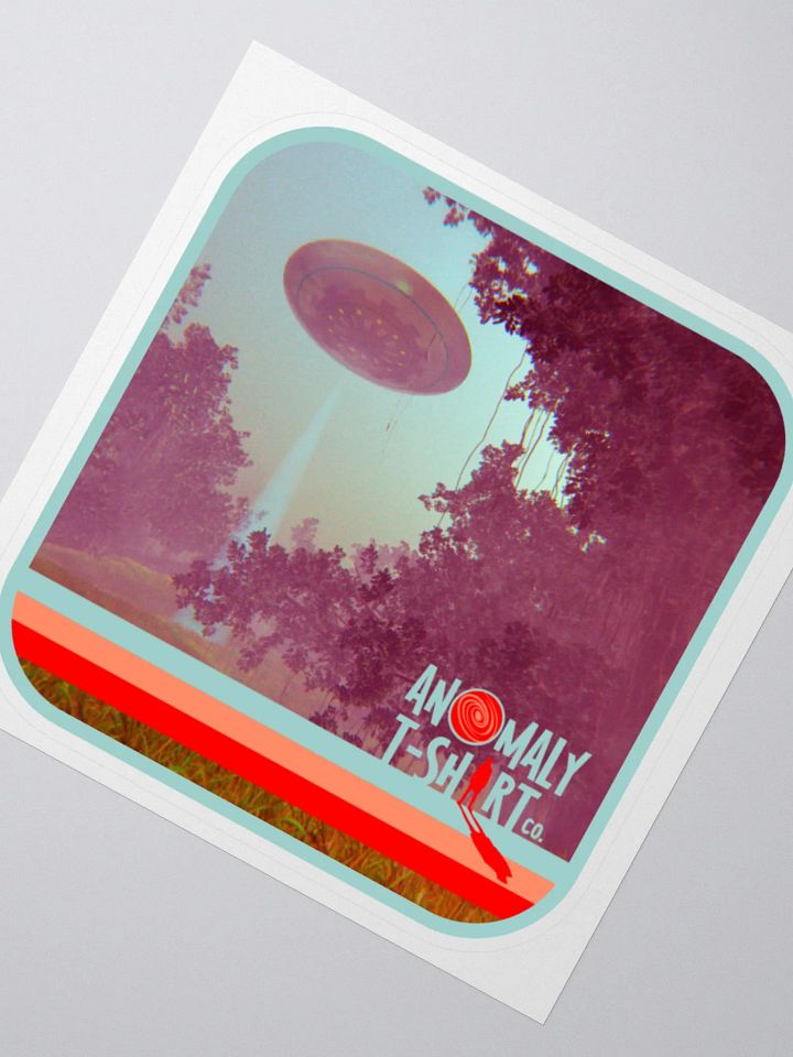 Vintage UFO Beam Kiss Cut Stickers product image (1)