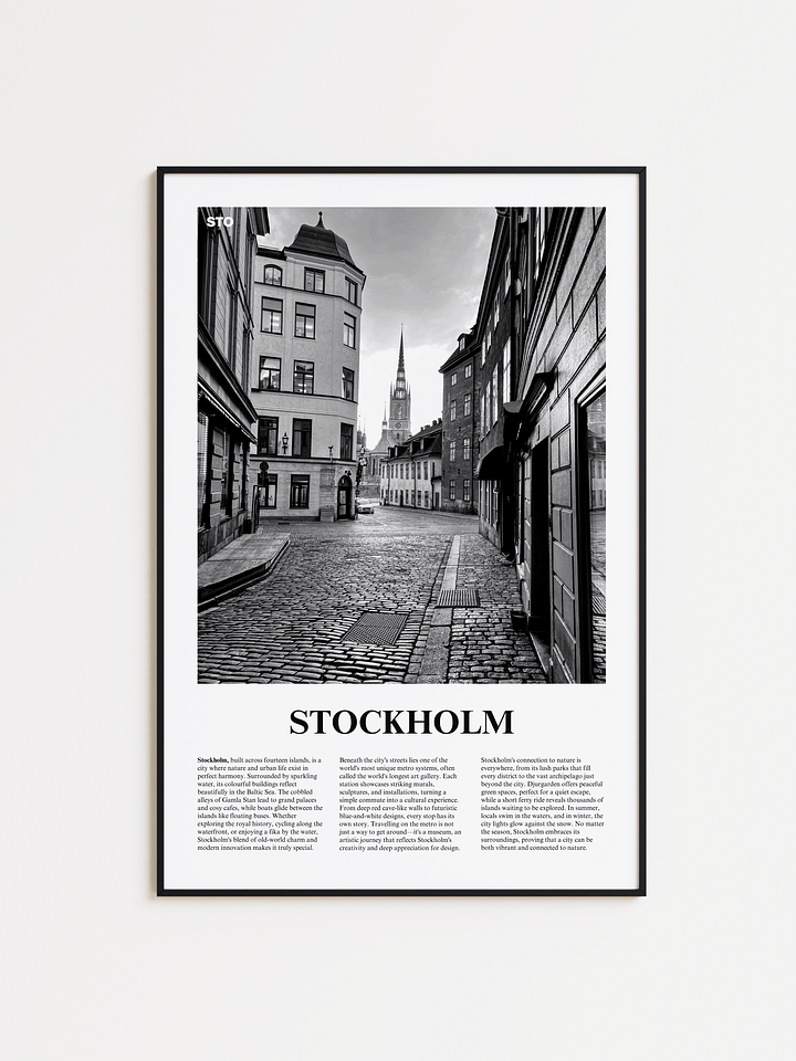 Stockholm 02 Newspaper Poster product image (1)