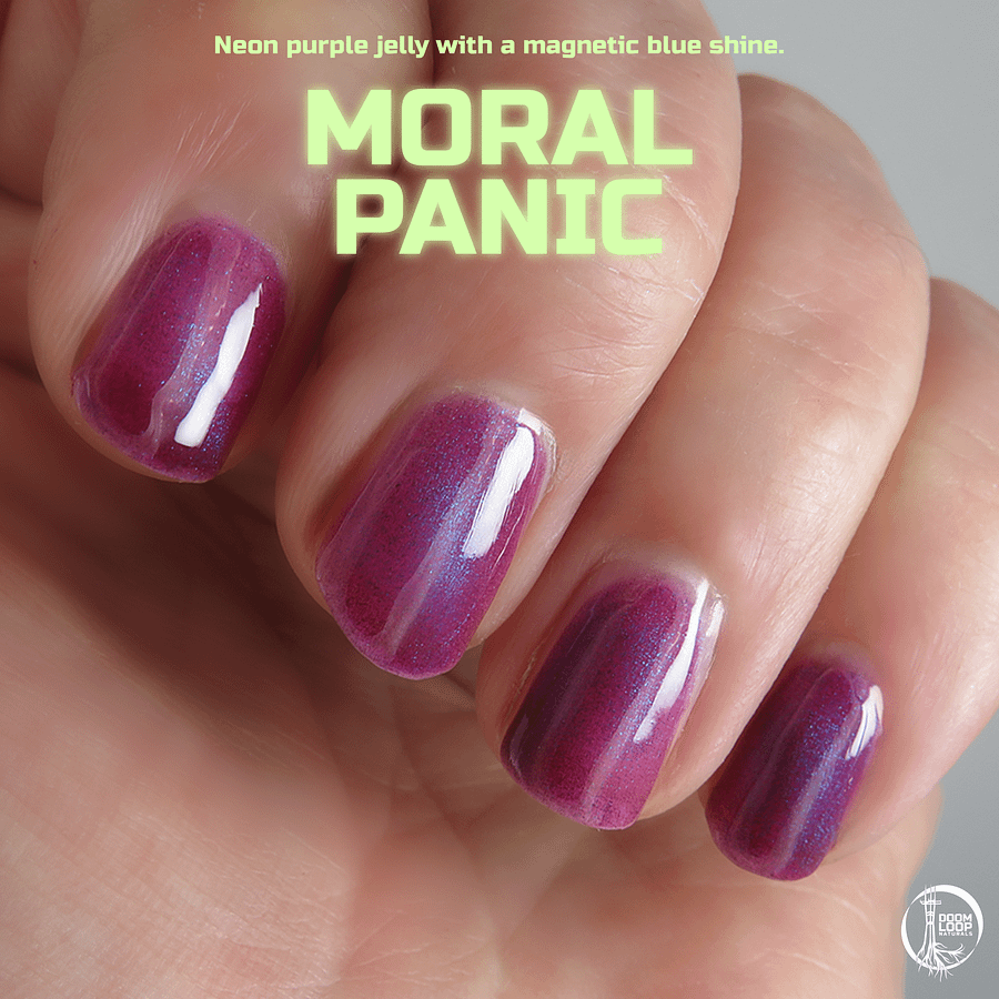 MORAL PANIC - Neon Purple Jelly Magnetic Shimmer Polish product image (1)