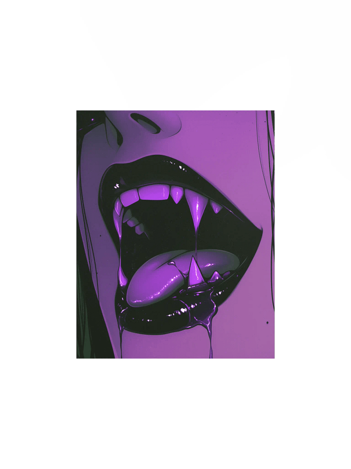 Pink Fangs Matte Poster product image (5)
