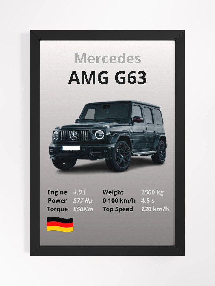 Mercedes-AMG G63 Wall Poster product image (1)