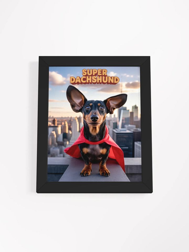 Dachshund Superhero Moment, Framed Poster product image (2)