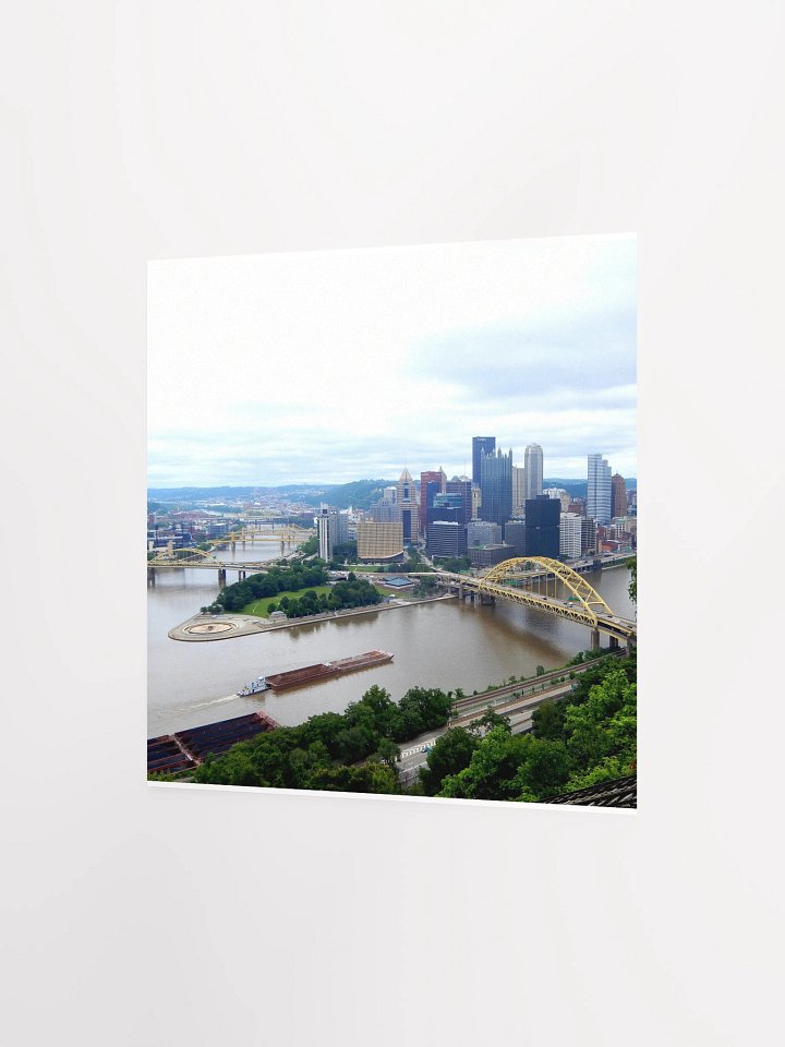 Pittsburgh - City with barge - Poster/Print product image (2)