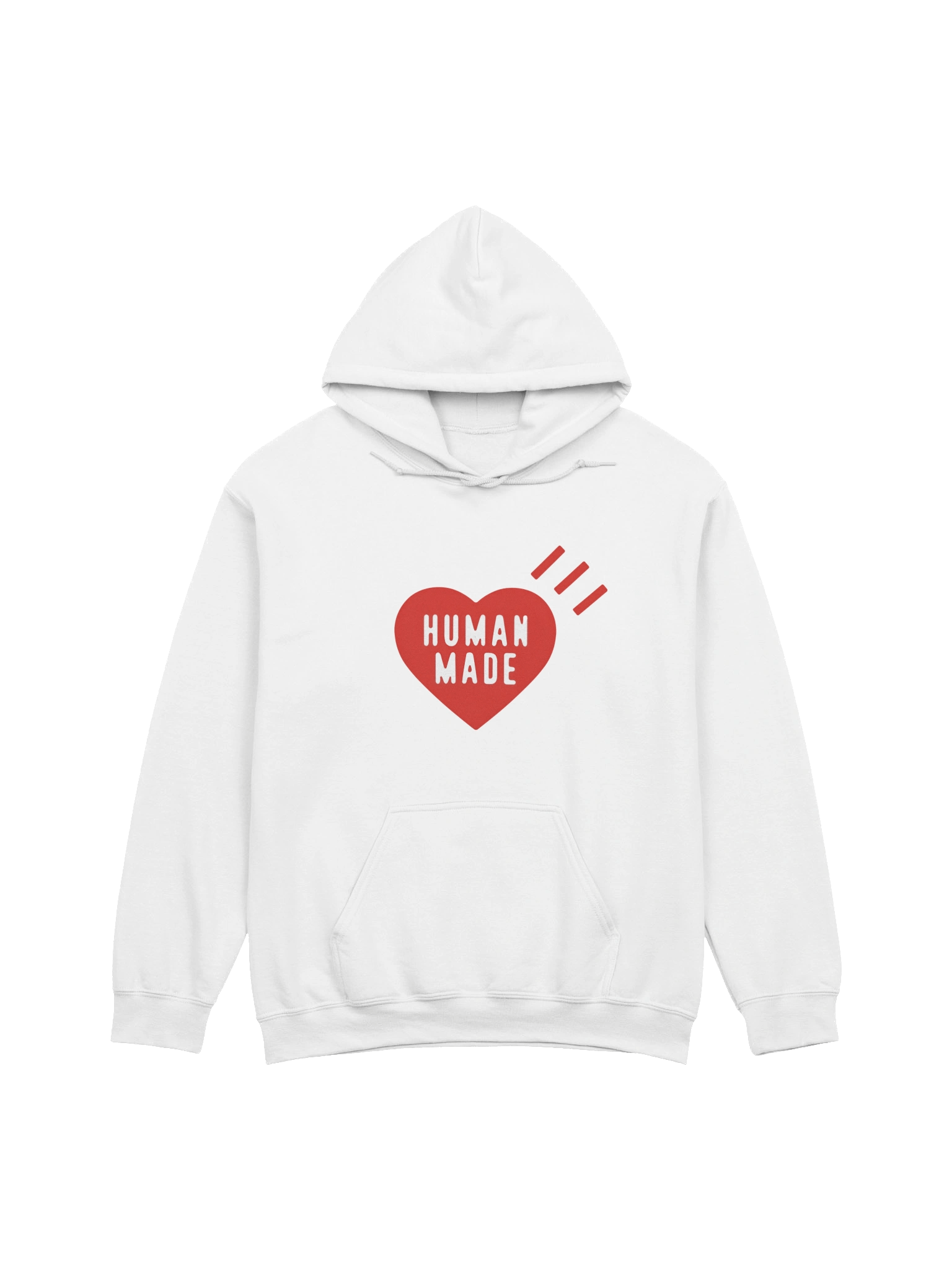 Human Made Red Heart White Sweat Hoodie product image (1)