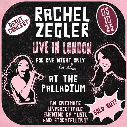 Yes I’m a lil bit excited for this, can you tell? Couple of posters for @rachelzegler at the @thelondonpalladium where this S...