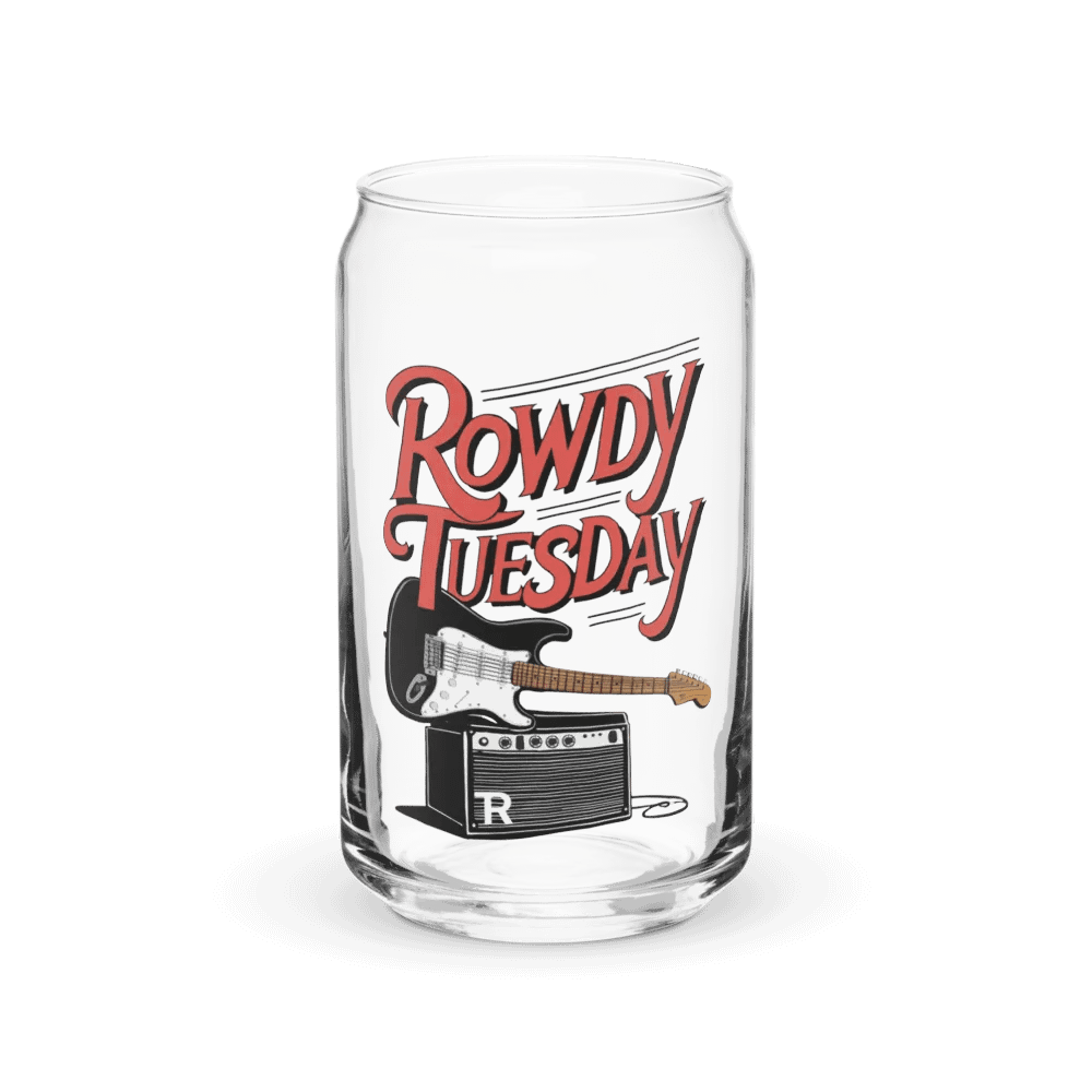 Rowdy Tuesday - Can Shaped Glass product image (2)