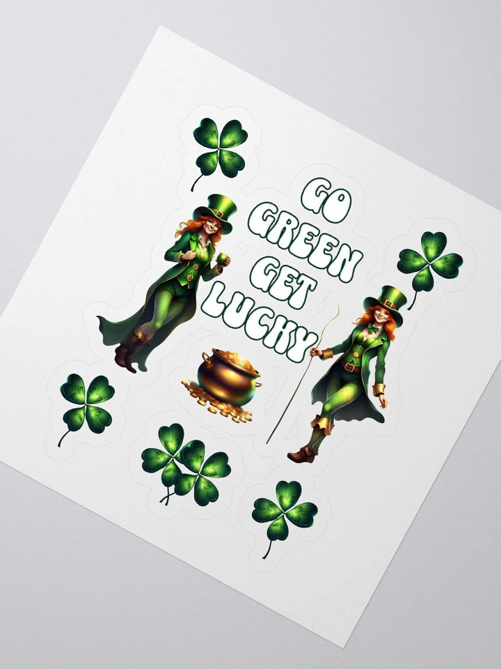 Go Green Get Lucky - St. Patrick's Day Sticker product image (2)