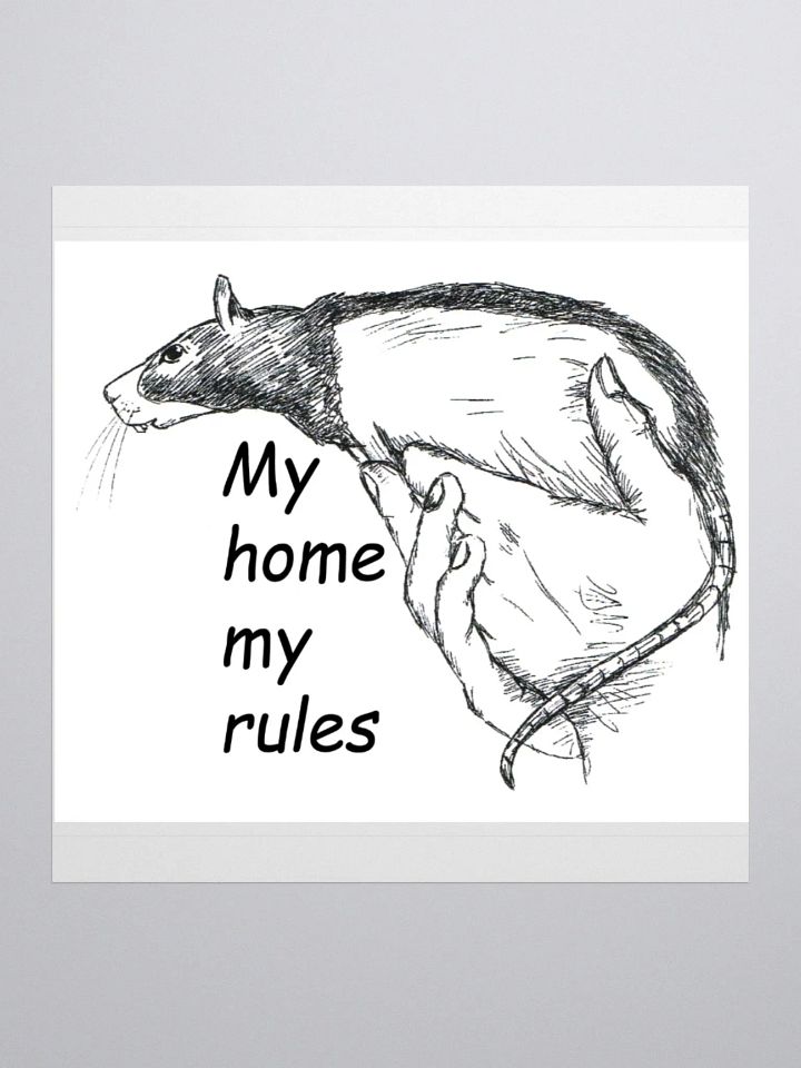 Rat home sticker product image (1)