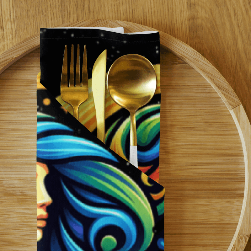 Celestial Crescent Moon Cloth Napkin Set product image (2)