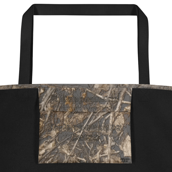 Large Tote Bag w/ Pocket - Dead Split - It Happennnns Camo product image (2)