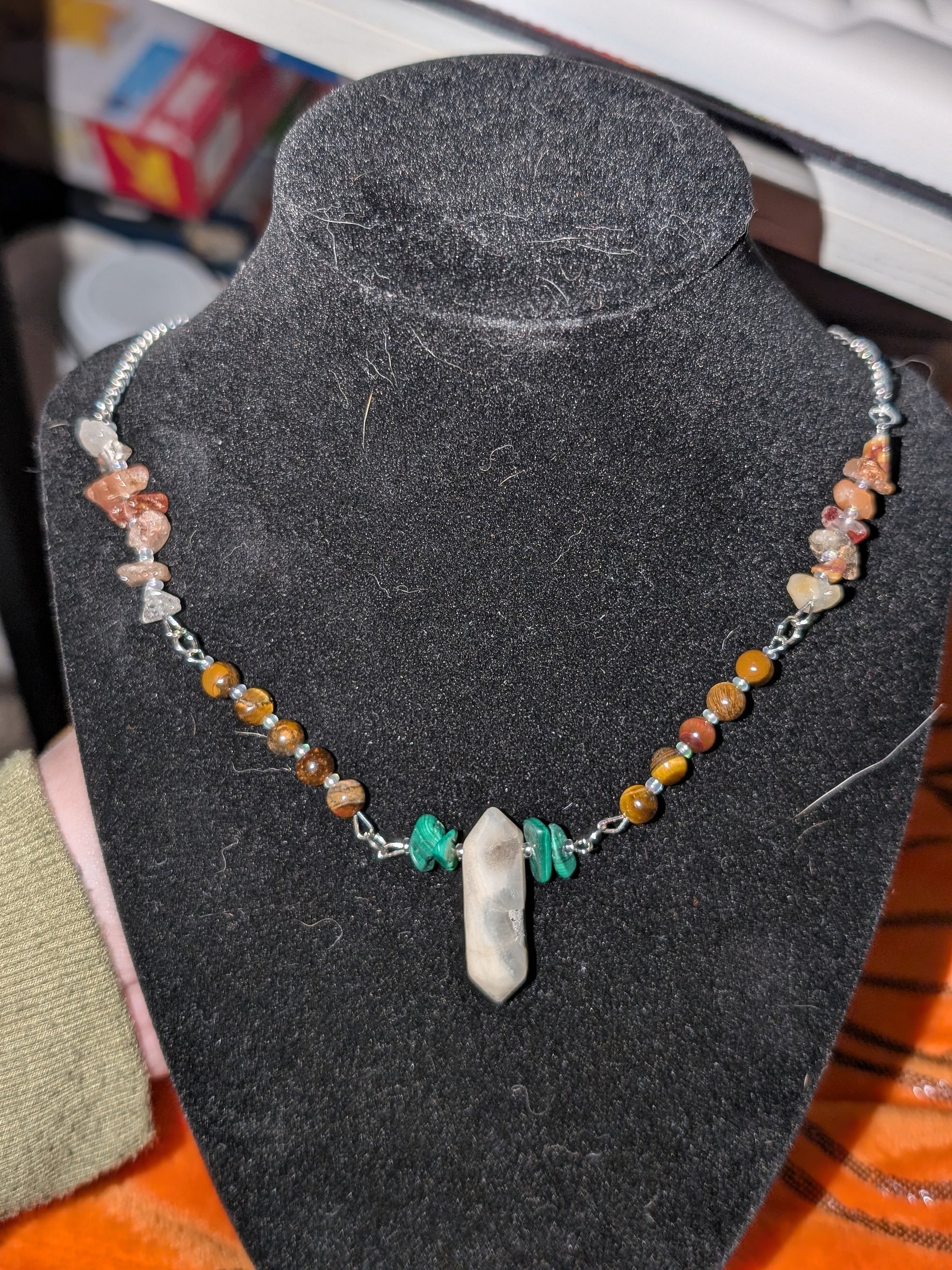 Tigers Eye With Amazonite Necklace! product image (1)