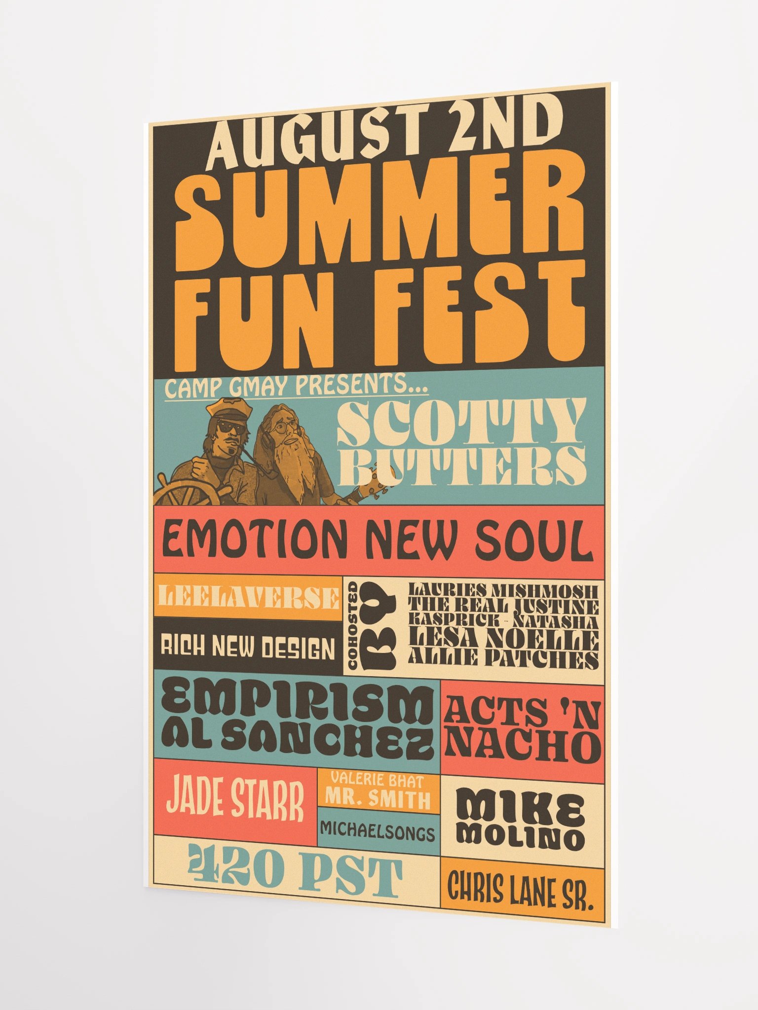 Summer Fun Fest Retro Poster product image (3)