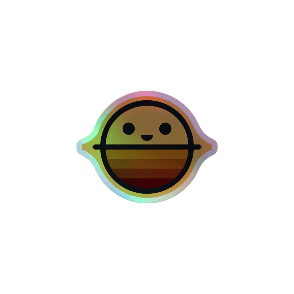 CRU holographic sticker product image (1)