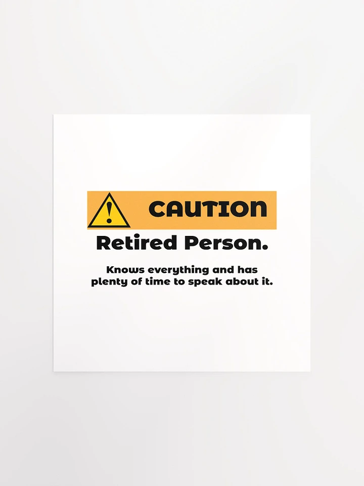 Caution Retired Person product image (3)