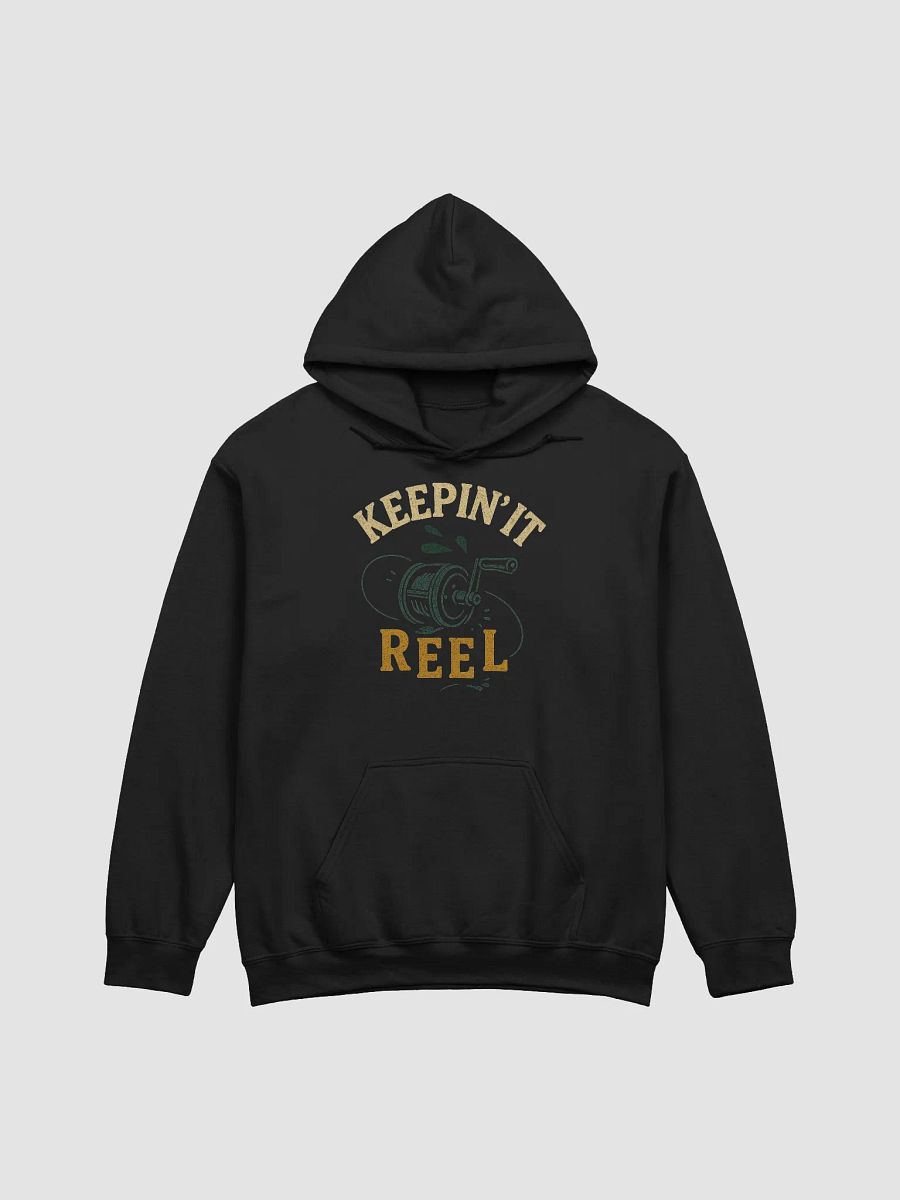 Funny Keepin' It Reel Hoodie – Vintage Fishing Life Humor product image (2)