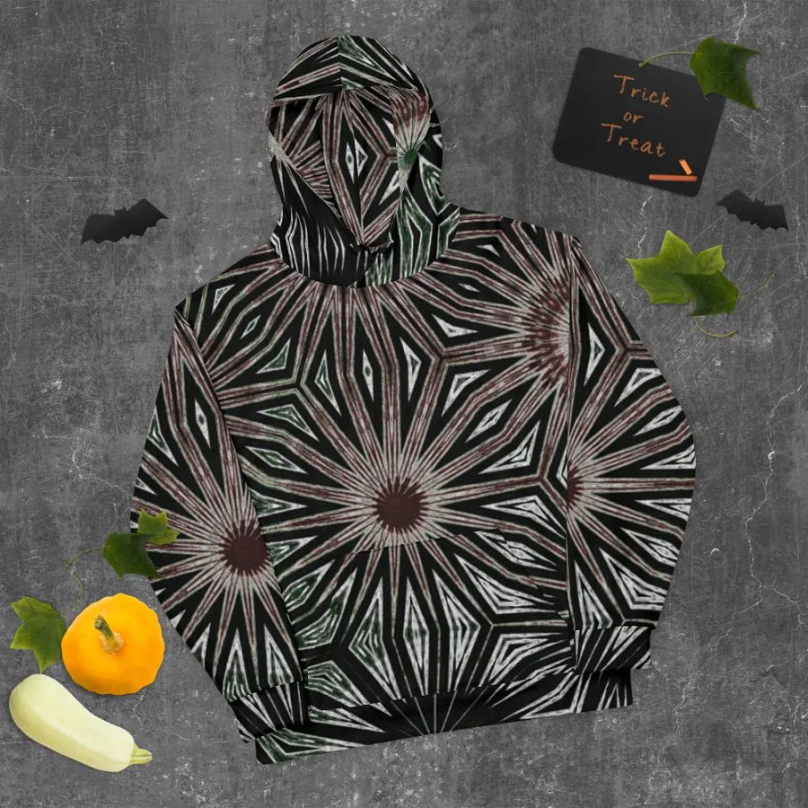 Abstract Dramatic Circles Unisex Pull Over Hoodie product image (10)