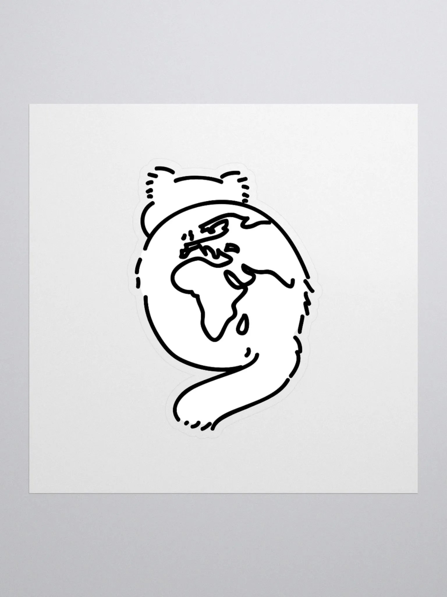 Planet Manul Africa & Europe - Sticker product image (1)