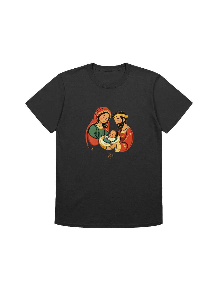 Mary, Joseph and Baby Jesus Nativity Scene Unisex Christmas T-Shirt product image (3)