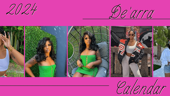 De'arra 2024 Yearly Calendar product image (1)