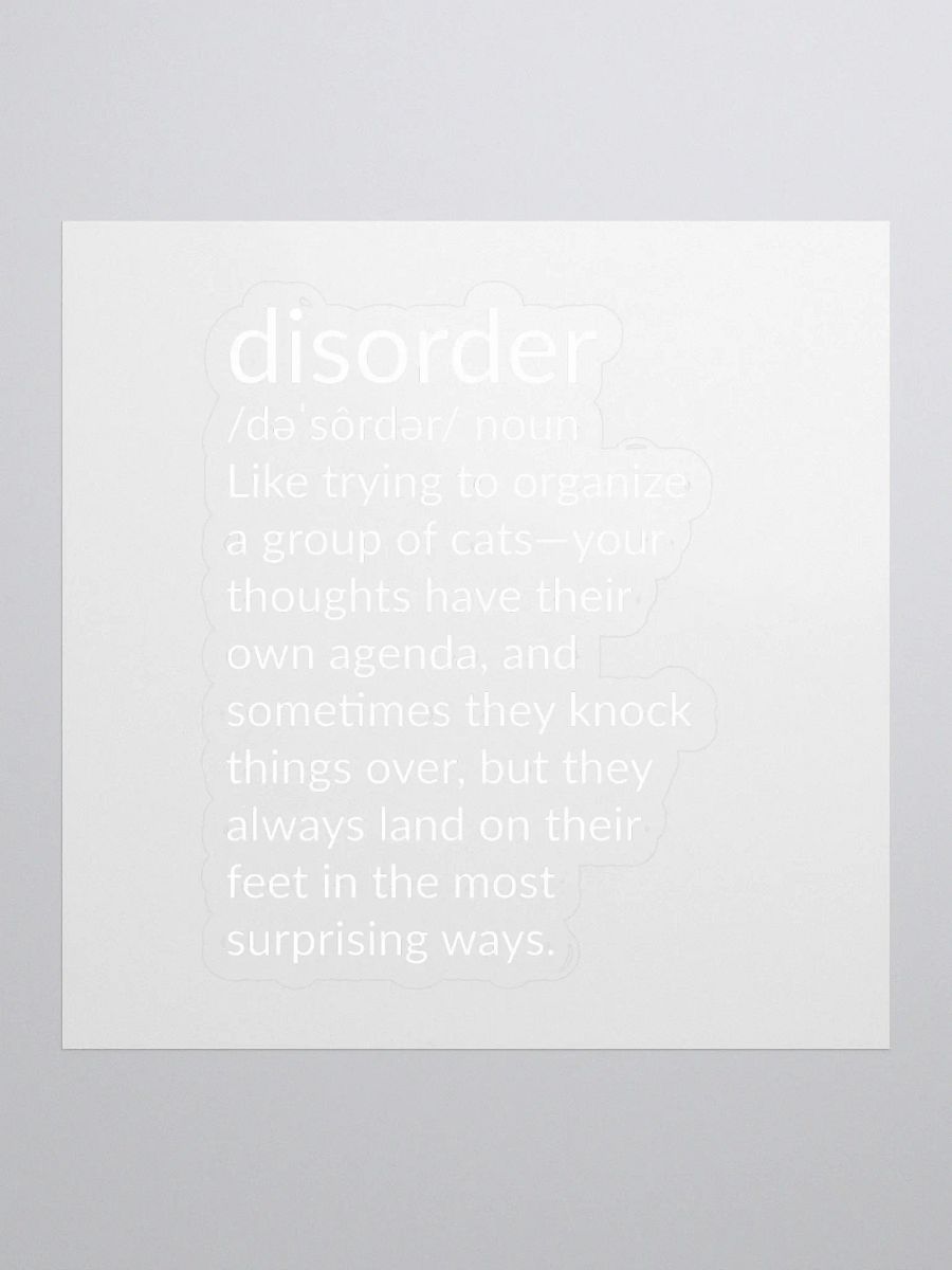 Disorder Sticker: Tiny Chaos, Big Laughs product image (1)