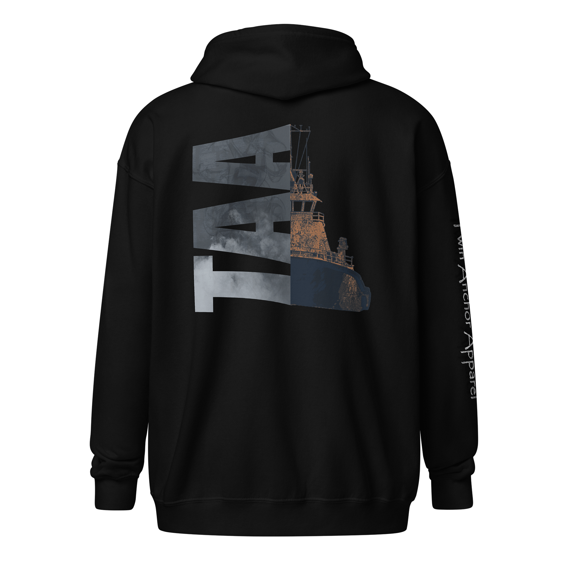 TAA & Foss tug – Maritime Heritage | Twin Anchor Apparel Fog Harbor Line product image (1)