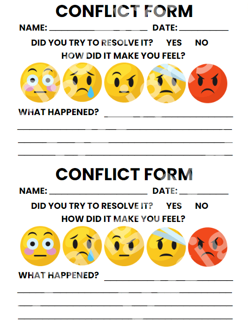 Conflict Resolution Form product image (2)