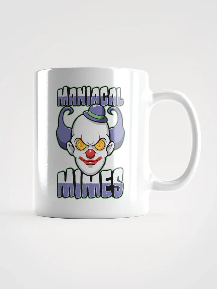 Maniacal Mimes Creepy Clown Coffee Mug – Funny & Spooky Drinkware product image (1)