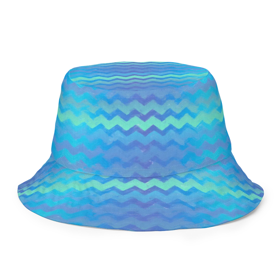 Blue Ocean Bokeh and Mermaid Stripe Bucket hat product image (8)