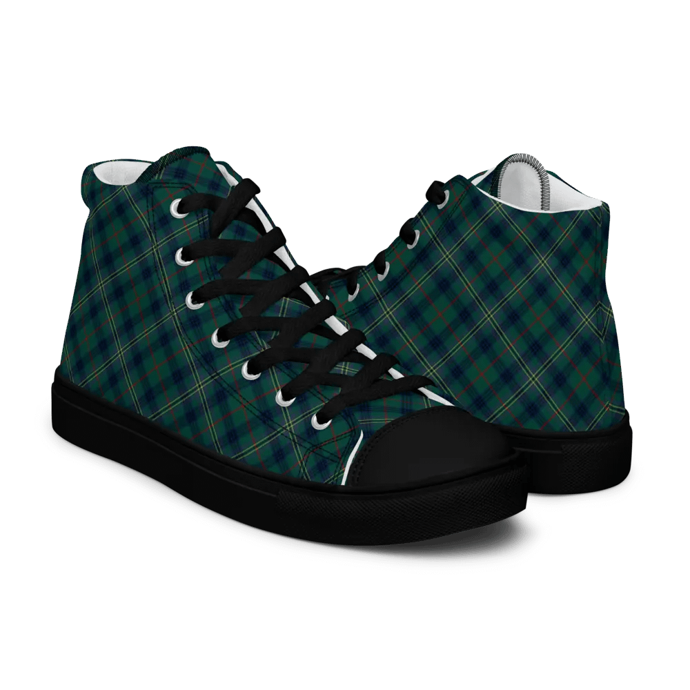 Kennedy Tartan Men's High Top Shoes product image (7)