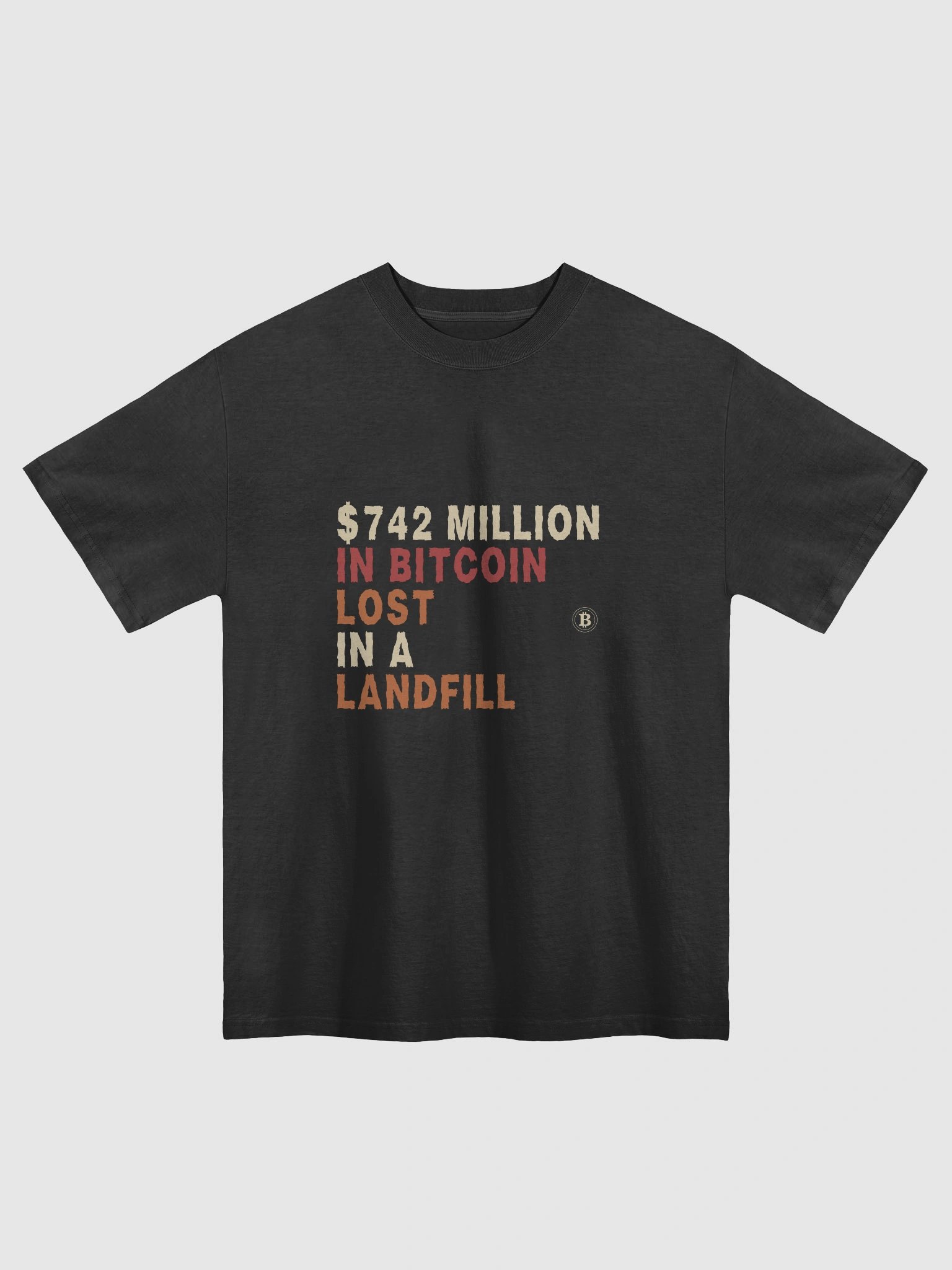 Bitcoin True Story Oversized Tee product image (1)