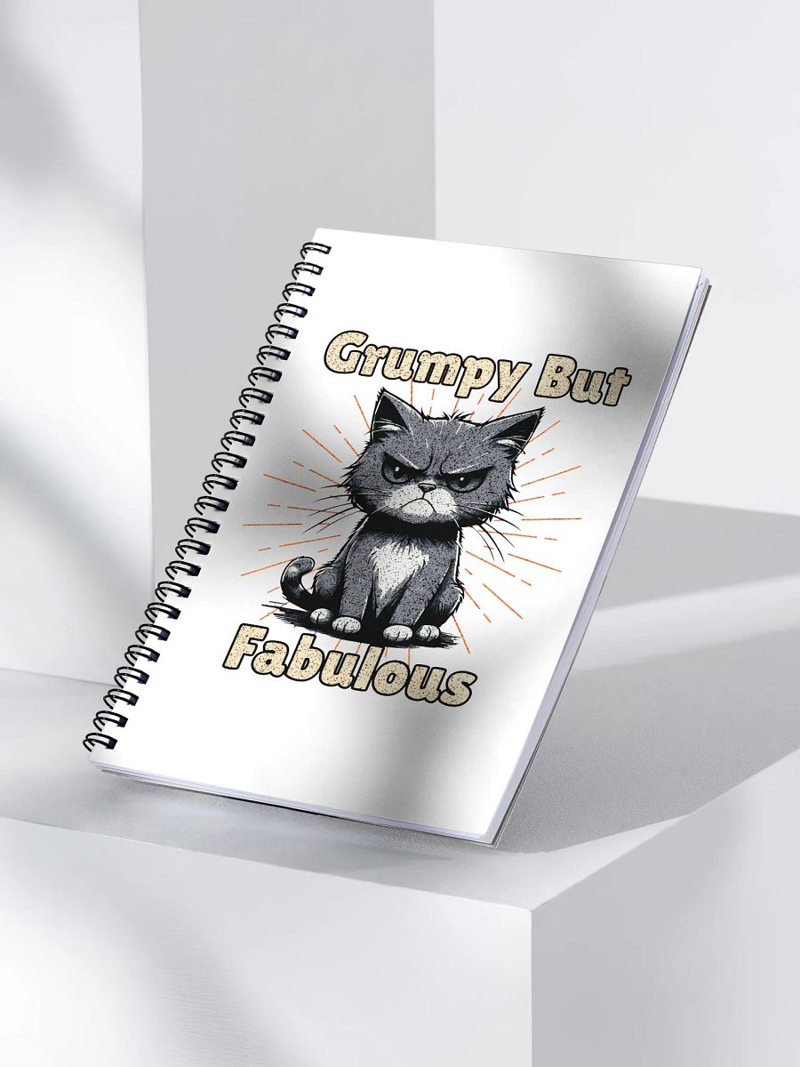 Grumpy But Fabulous Cat Notebook product image (3)
