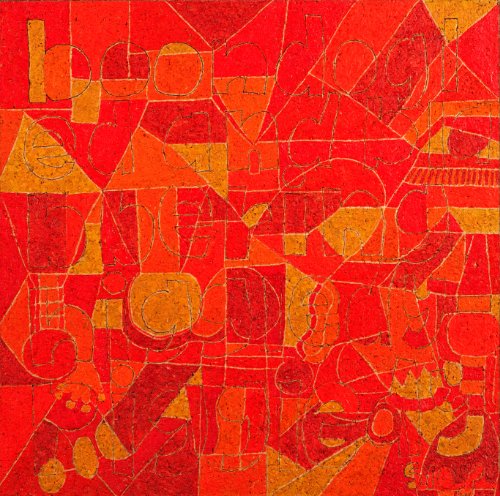 Boondoggled and Blabbering/Higgedly Piggledy on Canvas (32" x 32") product image (1)