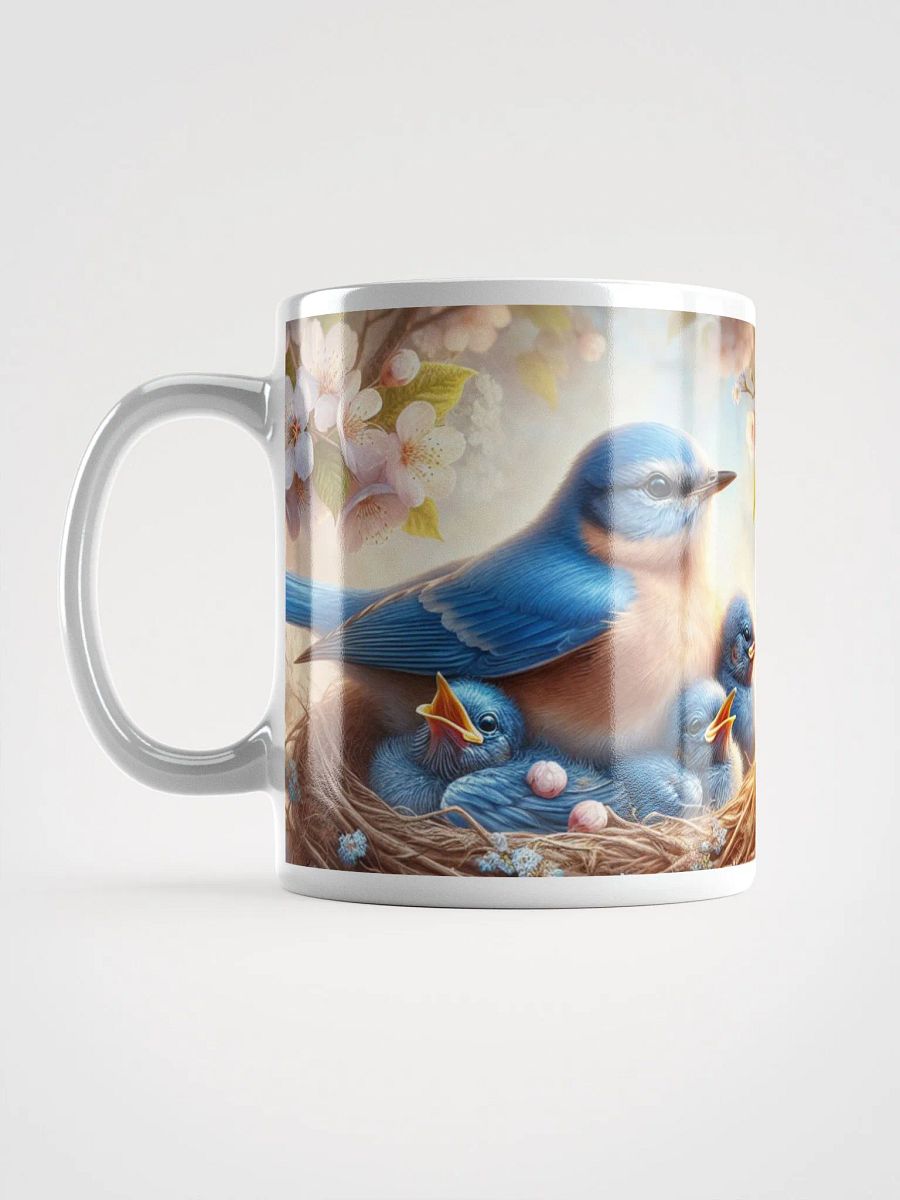 Bluebird Family Nature Themed White Mug product image (6)