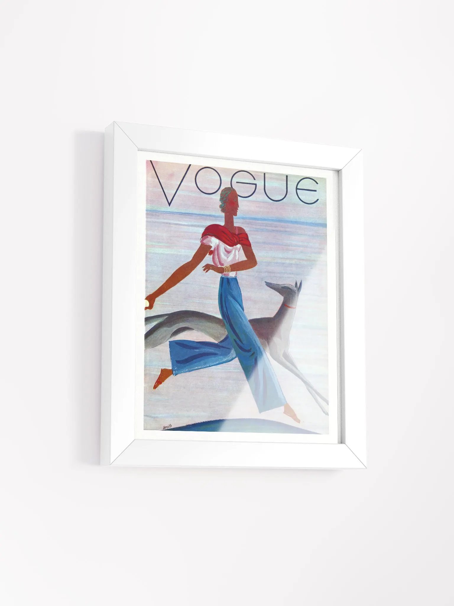 French Vogue Cover July 1930 by Eduardo Benito product image (18)