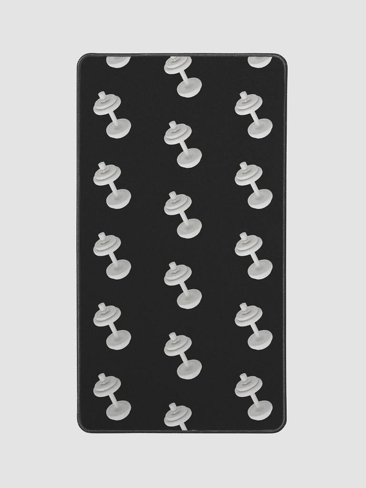 Black Dumbbell Desk Mat product image (2)