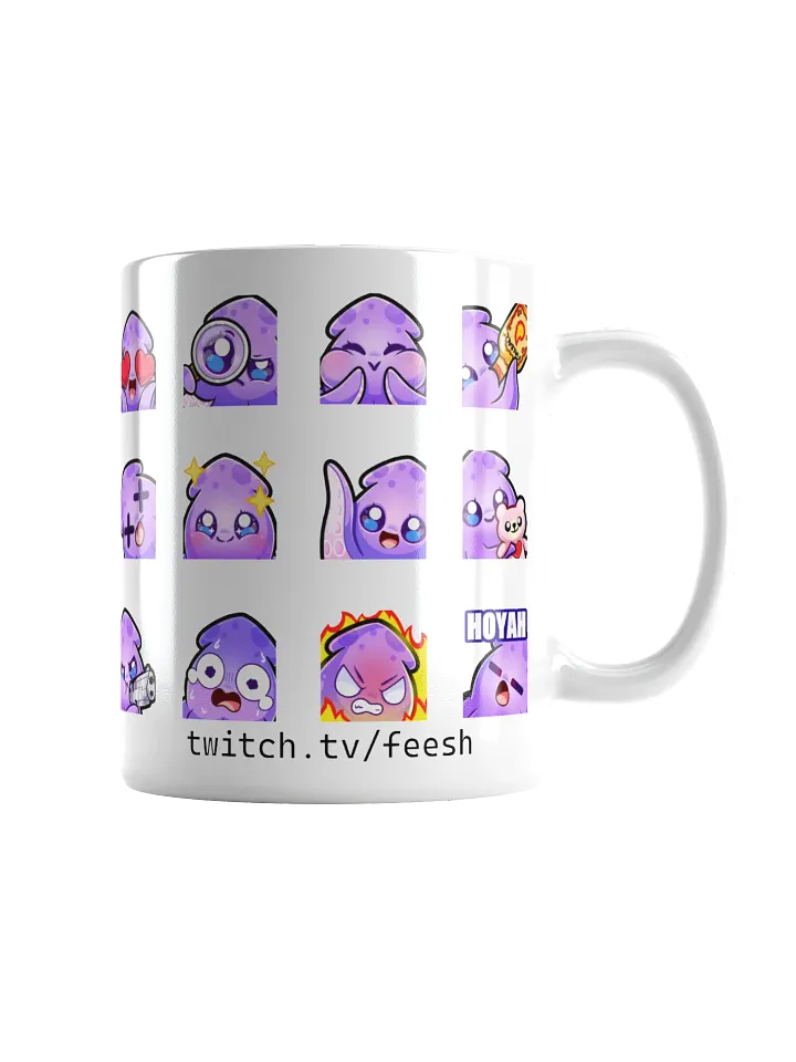 Squid Emote Coffee Mug [white] product image (1)