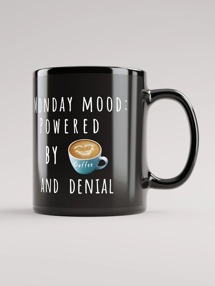 Funny Monday Mood Coffee black glossy Mug product image (1)