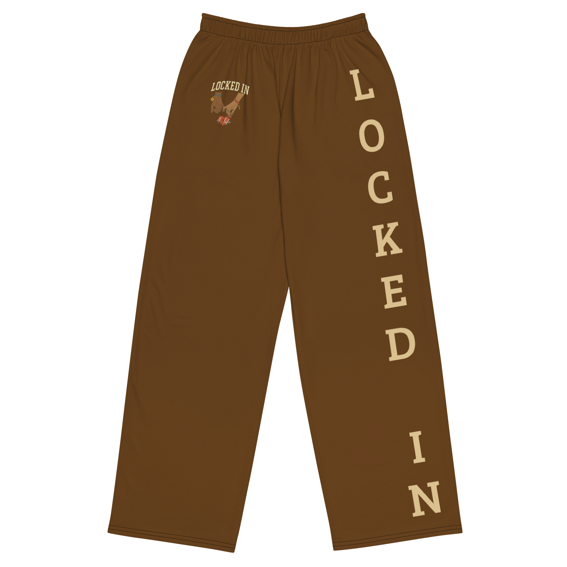 Locked In Unisex Wide-Leg Pants (Chocolate) product image (1)